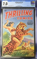 Cover Scan: Thrilling Comics #62 CGC FN/VF 7.0 Off White Schomburg Good Girl Cover and Art! - Item ID #377072