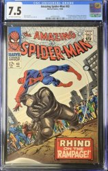 Cover Scan: Amazing Spider-Man #43 CGC VF- 7.5 - Item ID #377076