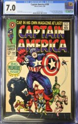 Cover Scan: Captain America #100 CGC FN/VF 7.0 1st Issue! Black Panther Appearance! - Item ID #377080
