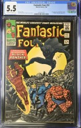 Cover Scan: Fantastic Four #52 CGC FN- 5.5 1st Appearance of Black Panther! - Item ID #377083
