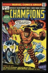 Cover Scan: Champions (1975) #1 NM 9.4 Ghost Rider Black Widow Hercules! - Item ID #434377