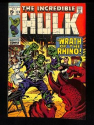 Cover Scan: Incredible Hulk #124 VF/NM 9.0 Rhino Appearance! 1970! - Item ID #434886