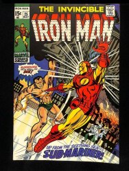 Cover Scan: Iron Man #25 VF 8.0 Vs Sub-Mariner! - Item ID #435300