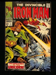 Cover Scan: Iron Man #4 VF 8.0 Unicorn Appearance! Johnny Craig Cover Art! - Item ID #435314