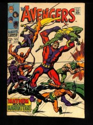 Cover Scan: Avengers #55 VG 4.0 1st Appearance of Ultron! Black Knight! - Item ID #436014