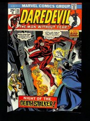 Cover Scan: Daredevil #115 VF/NM 9.0 Ad for Incredible Hulk #181! Guest Star Black Widow! - Item ID #436276