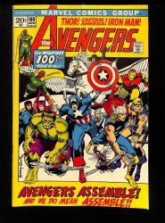 Cover Scan: Avengers #100 FN+ 6.5 Anniversary Issue Black Knight! Avengers Assemble! - Item ID #436334