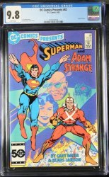 Cover Scan: DC Comics Presents #82 CGC NM/M 9.8 White Pages Superman Adam Strange! - Item ID #439316