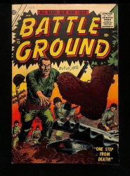 Cover Scan: Battle Ground #15 FN 6.0 Cover by Russ Heath! Golden Age! - Item ID #445499