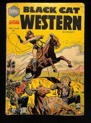 Cover Scan: Black Cat Mystery #54 VG 4.0 Bob Powell! Joe Certa! Golden Age! - Item ID #445516