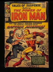 Cover Scan: Tales Of Suspense #58 GD+ 2.5 Iron Man Captain America Kraven - Item ID #448547