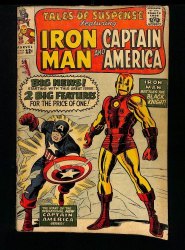 Cover Scan: Tales Of Suspense #59 GD/VG 3.0 Captain America! Iron Man! Black Knight! - Item ID #448958