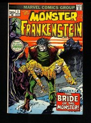 Cover Scan: Frankenstein #2 NM 9.4 Bride of the Monster! 1st App of Bride! - Item ID #457653