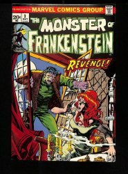 Cover Scan: Frankenstein #3 NM- 9.2 The Monster's Revenge! Mike Ploog Cover! - Item ID #457654