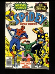 Cover Scan: Spidey Super Stories #41 NM+ 9.6 Cover B Newsstand Variant - Item ID #457697