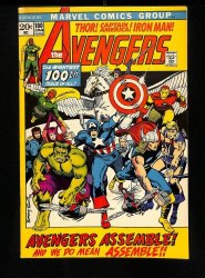 Cover Scan: Avengers #100 VF 8.0 Anniversary Issue Black Knight! Avengers Assemble! - Item ID #457738