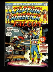 Cover Scan: Captain America #168 VF+ 8.5 Falcon! 1st Appearance Helmut Zemo! - Item ID #457746