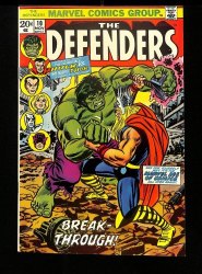 Cover Scan: Defenders #10 VF/NM 9.0 Thor vs Incredible Hulk! - Item ID #457759