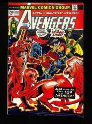 Cover Scan: Avengers #112 VF- 7.5 1st Appearance Mantis! Black Widow! Heck Cover! - Item ID #457775