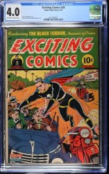 Cover Scan: Exciting Comics #38 CGC VG 4.0 Off White to White Alex Schomburg Cover! - Item ID #459155