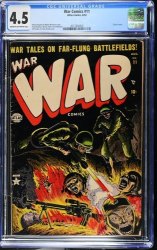 Cover Scan: War Comics #11 CGC VG+ 4.5 Cream To Off White - Item ID #459157