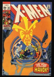 Cover Scan: X-Men #58 FN/VF 7.0 1st Appearance Havok! Neal Adams Cover!! Iceman! - Item ID #459512