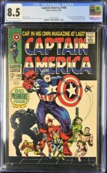 Cover Scan: Captain America #100 CGC VF+ 8.5 1st Issue! Black Panther Appearance! - Item ID #460334