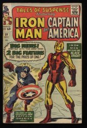 Cover Scan: Tales Of Suspense #59 VG- 3.5 Captain America! Iron Man! Black Knight! - Item ID #460367