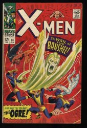 Cover Scan: X-Men #28 VG+ 4.5 1st Appearance Banshee! Cyclops!  Ogre!! - Item ID #460368