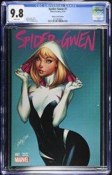 Cover Scan: Spider-Gwen (2015) #1 CGC NM/M 9.8 White Pages Ruppsworld Variant - Item ID #461025