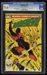 Cover Scan: Daredevil #189 CGC NM+ 9.6 Death of Stick Frank Miller! - Item ID #461044