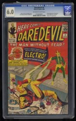 Cover Scan: Daredevil #2 CGC FN 6.0 2nd Appearance Daredevil Electro Kirby Cover! - Item ID #461067