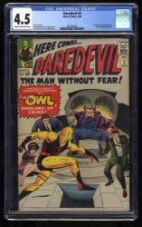 Cover Scan: Daredevil #3 CGC VG+ 4.5 1st Appearance and Origin of the Owl! - Item ID #461068