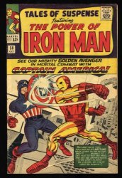 Cover Scan: Tales Of Suspense #58 FN 6.0 Iron Man Captain America Kraven - Item ID #461088