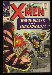 Cover Scan: X-Men #13 VG/FN 5.0 2nd Appearance Juggernaut! Human Torch! Stan Lee! - Item ID #461107