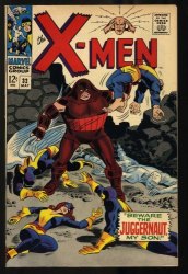 Cover Scan: X-Men #32 VF- 7.5 3rd Juggernaut Appearance! Jack Kirby! Werner Roth! - Item ID #461187
