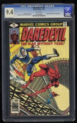 Cover Scan: Daredevil #161 CGC NM 9.4 White Pages Bullseye! Bondage Cover - Item ID #461205