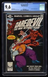 Cover Scan: Daredevil #171 CGC NM+ 9.6 White Pages - Item ID #461215
