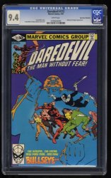 Cover Scan: Daredevil #172 CGC NM 9.4 White Pages Don Rosa - Item ID #461216