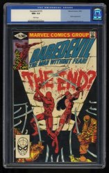 Cover Scan: Daredevil #175 CGC NM+ 9.6 White Pages Elektra! Kirigi! Miller/Janson Cover - Item ID #461219