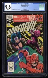 Cover Scan: Daredevil #176 CGC NM+ 9.6 White Pages 1st Stick!  Elektra! - Item ID #461221