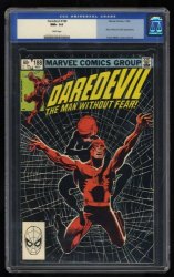 Cover Scan: Daredevil #188 CGC NM+ 9.6 The Black Widow's Bite! Frank Miller Cover! - Item ID #461233
