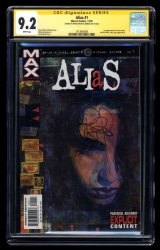 Cover Scan: Alias #1 CGC NM- 9.2 SS Signed Bendis! 1st Appearance Jessica Jones! - Item ID #461331