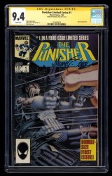 Cover Scan: Punisher #1 CGC NM 9.4 SS Signed Zeck! 1st Solo Punisher!  Mike Zeck cover! - Item ID #461337