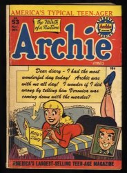 Cover Scan: Archie Comics #53 GD/VG 3.0 Cover Art by Bill Vigoda! - Item ID #461651