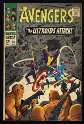 Cover Scan: Avengers #36 VF 8.0 Ultroids Attack! Black Widow! - Item ID #462105