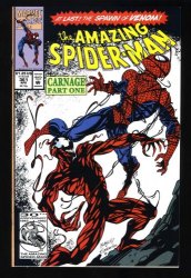 Cover Scan: Amazing Spider-Man #361 NM- 9.2 1st Full Appearance Carnage! - Item ID #462355