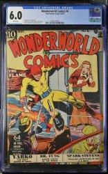 Cover Scan: Wonderworld Comics #6 CGC FN 6.0 White Pages - Item ID #463036