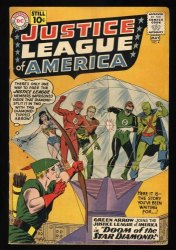 Cover Scan: Justice League Of America #4 VG+ 4.5 Green Arrow! Murphy Anderson Cover! - Item ID #464490