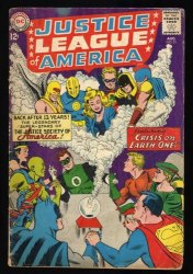 Cover Scan: Justice League Of America #21 GD+ 2.5 1st Silver Age Hourman Dr. Fate! - Item ID #464491